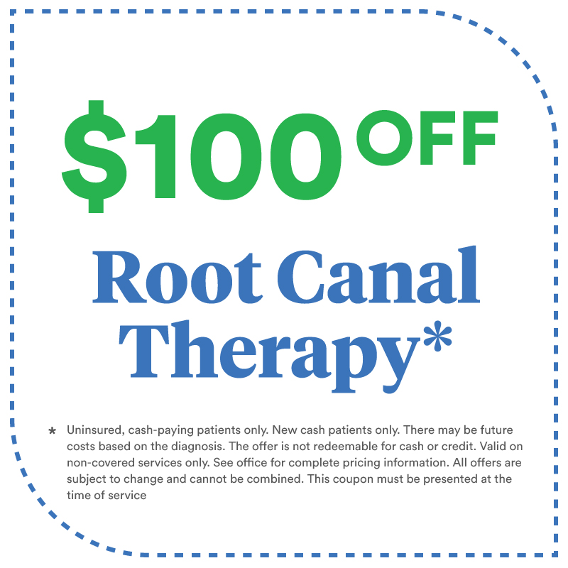 $100 off Root Canals