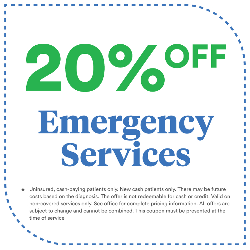 20% Off Emergency Dental Services